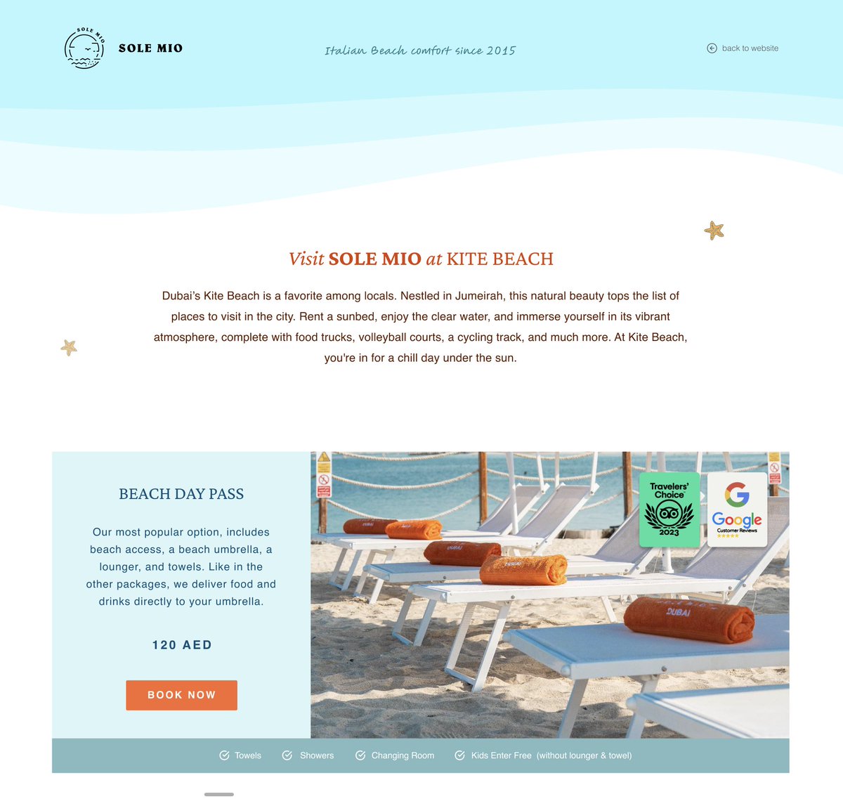 Sole Mio live site